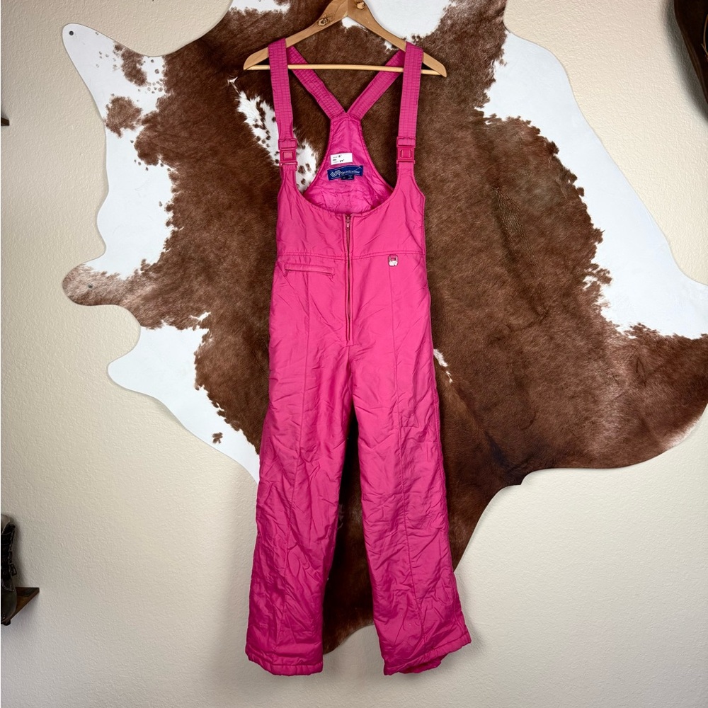 Sportcaster Junior Size 10 Ski Bibs Barbie Pink